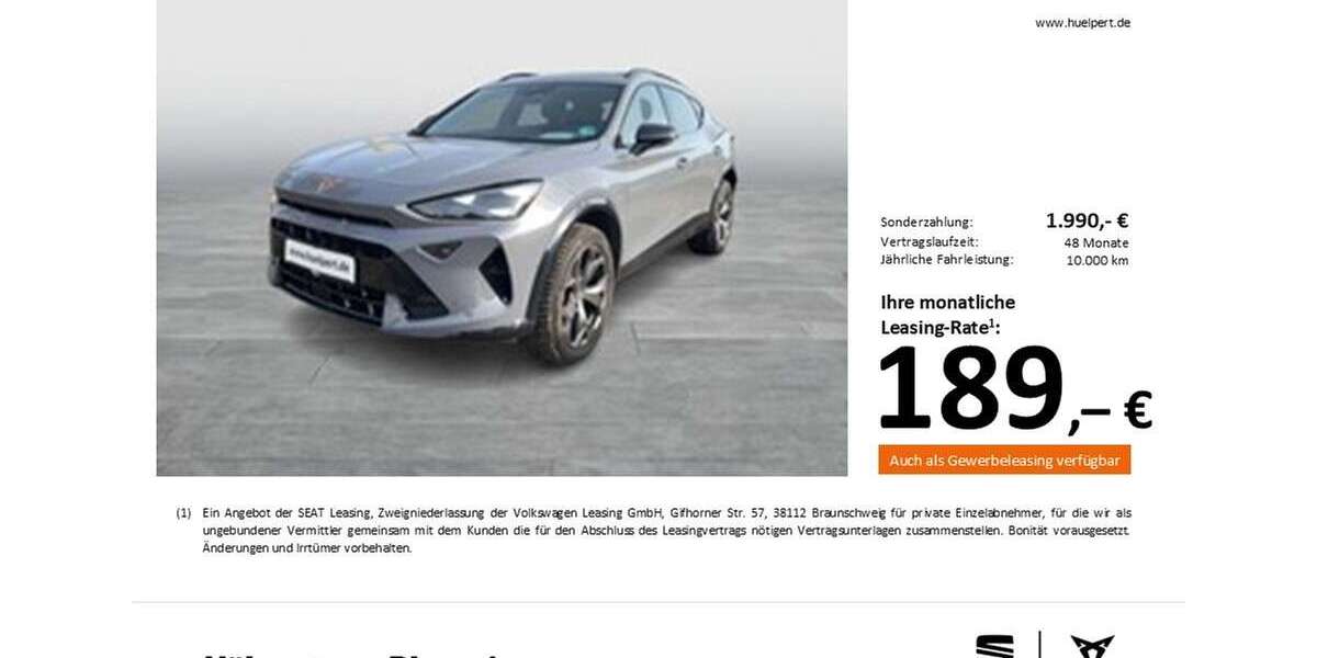Cupra Formentor 19.635 km 29.888 &euro; Dortmund 44269