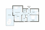 Terrassenwohnung Bielefeld Jöllenbeck - 3 Zimmer, 83 m&sup2;, 332.000&euro; | Angebot:26330156