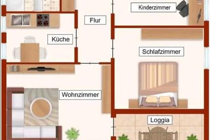 Wohnung Vilsbiburg - 3 Zimmer, 68 m&sup2;, 199.000&euro; | Angebot:26699586
