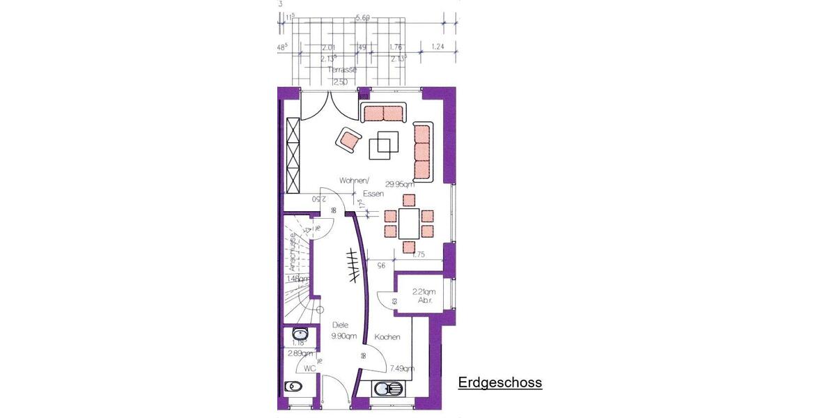 Reihenhaus Meppen - 5 Zimmer, 136 m&sup2;, 279.000&euro; | Angebot:26382753