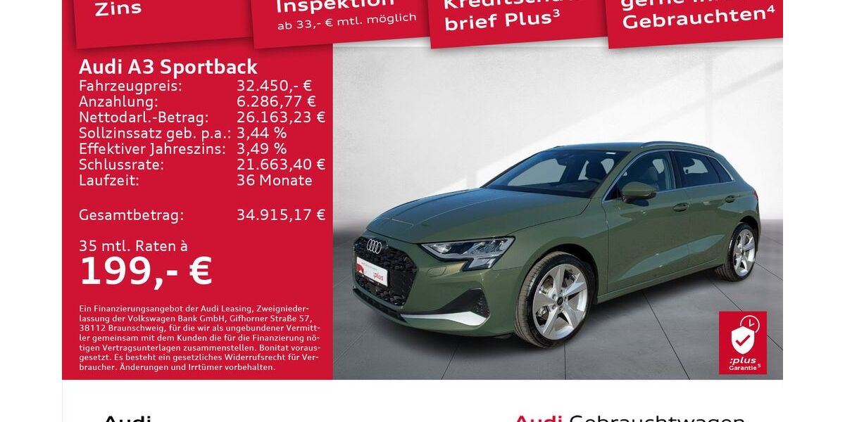 Audi A3 3.686 km 32.450 &euro; Dresden 01169