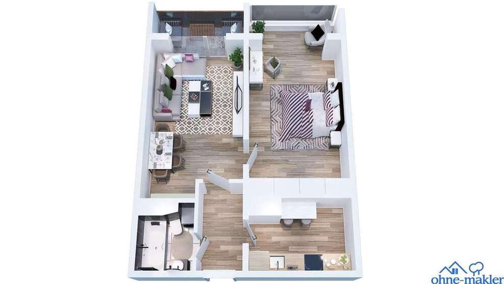 Wohnung zum Mieten in DrebachScharfenstein 395 € 60.7 m²