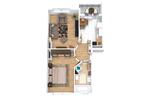 Erdgeschoßwohnung Magdeburg Brückfeld - 2 Zimmer, 48 m&sup2;, 380&euro; | Angebot:26270594