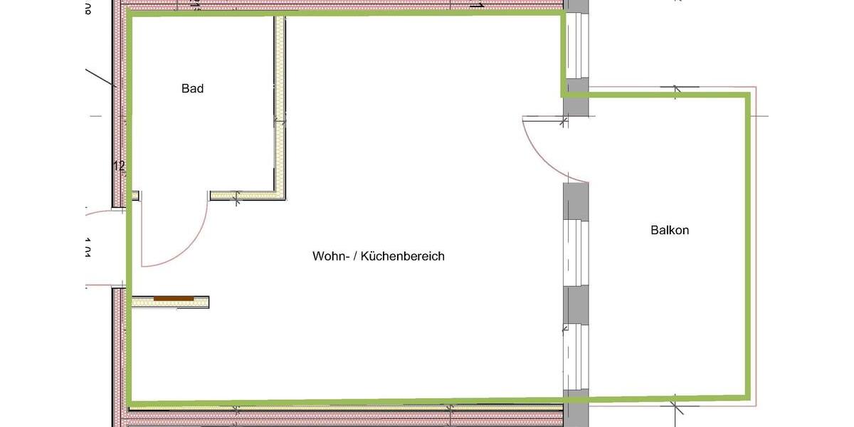 Etagenwohnung Radebeul - 1 Zimmer, 30 m&sup2;, 347&euro; | Angebot:26338020