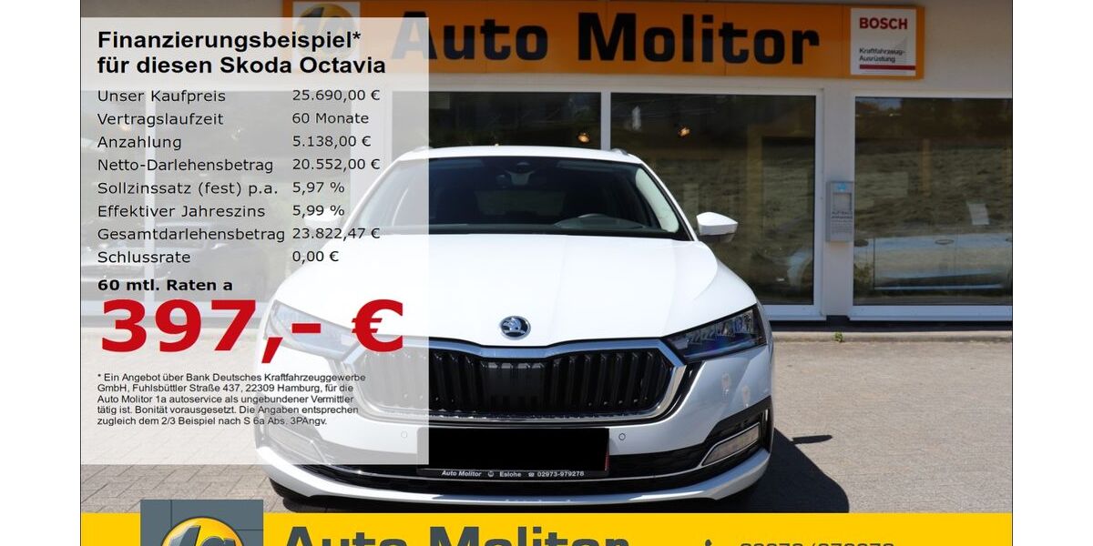 Skoda Octavia 48.000 km 25.690 &euro; Eslohe 59889