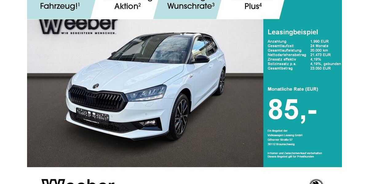 Skoda Fabia 6.300 km 21.970 &euro; Weil der Stadt 71263