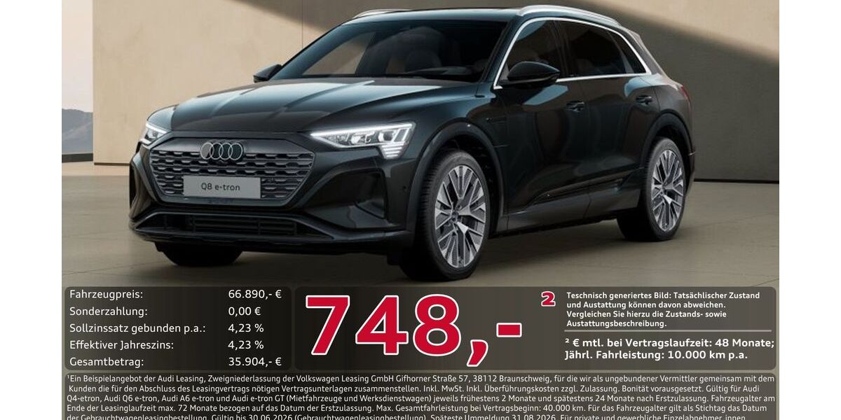 Audi Q8 e-tron 31.225 km 66.890 &euro; Ingolstadt 85057