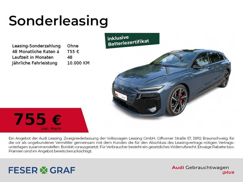 Audi A6 e-tron 10.539 km 83.980 € Dessau-Roßlau 06844