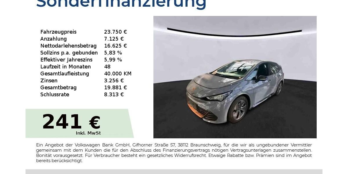 Cupra Born 25.450 km 23.750 &euro; Nürnberg 90431