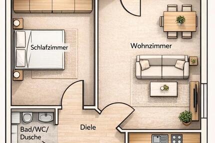 Wohnung Winterberg - 2 Zimmer, 52 m&sup2;, 400&euro; | Angebot:25406220