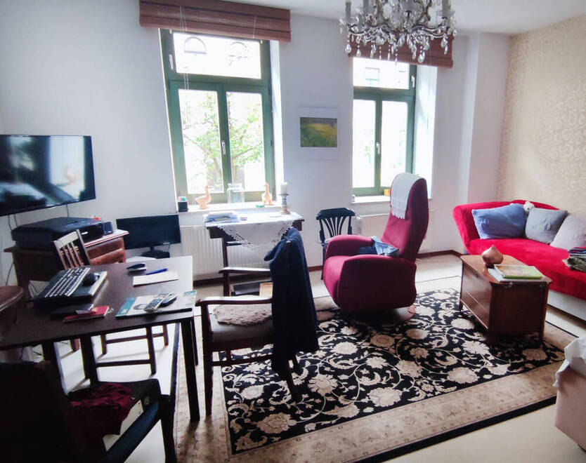 Charmante Erdgeschoßwohnung mit Balkon und Fensterbad- ruhig und zentrumsnah in Halle!