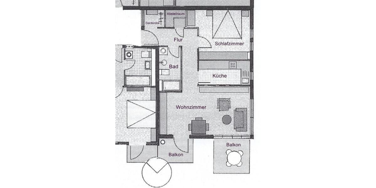 Hochparterre Haßloch - 2 Zimmer, 58 m&sup2;, 650&euro; | Angebot:26338671