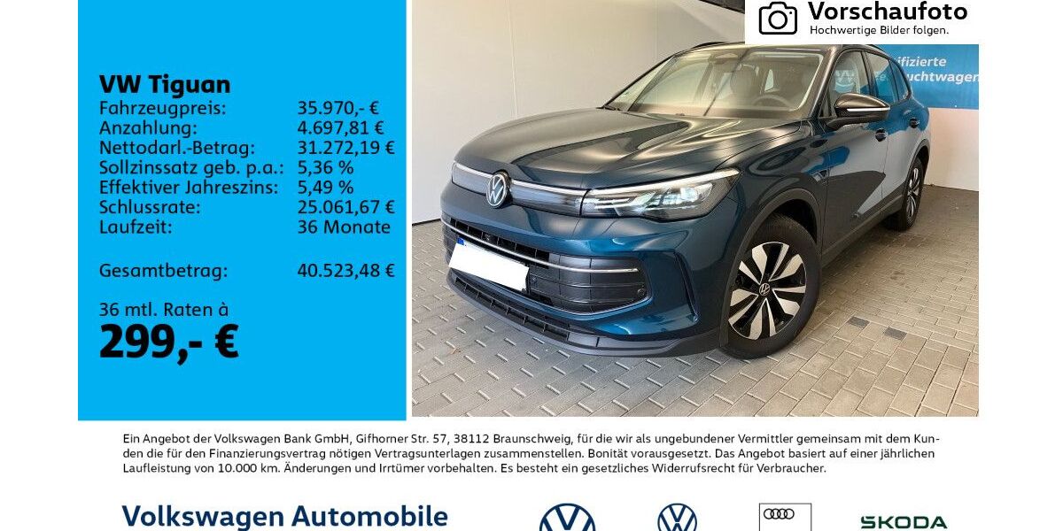 VW Tiguan 9.000 km 35.970 &euro; Leipzig 04277