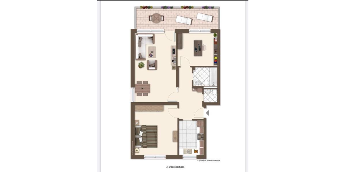 Etagenwohnung Viersen - 3 Zimmer, 76 m&sup2;, 880&euro; | Angebot:25053501