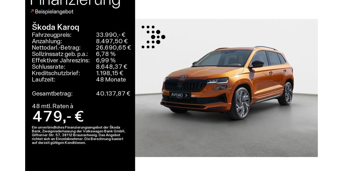 Skoda Karoq 38.000 km 33.990 &euro; Ebern 96106