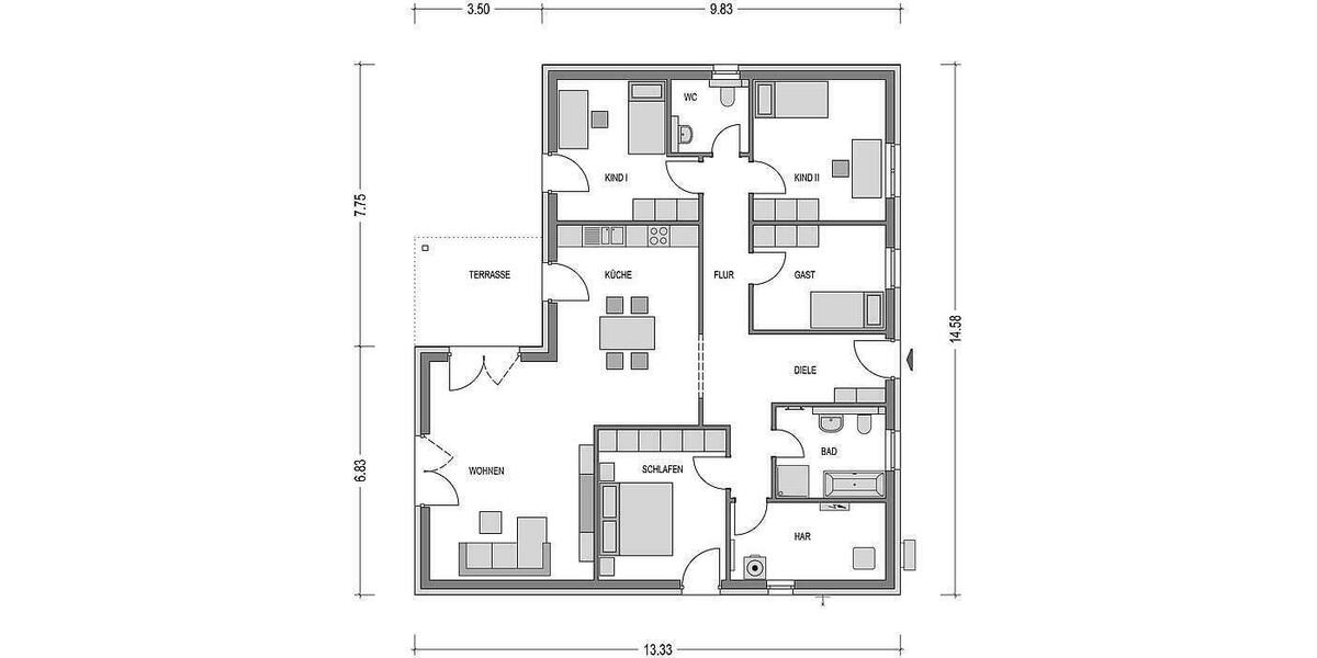 Einfamilienhaus Hanstedt - 4 Zimmer, 149 m&sup2;, 270.000&euro; | Angebot:9001748