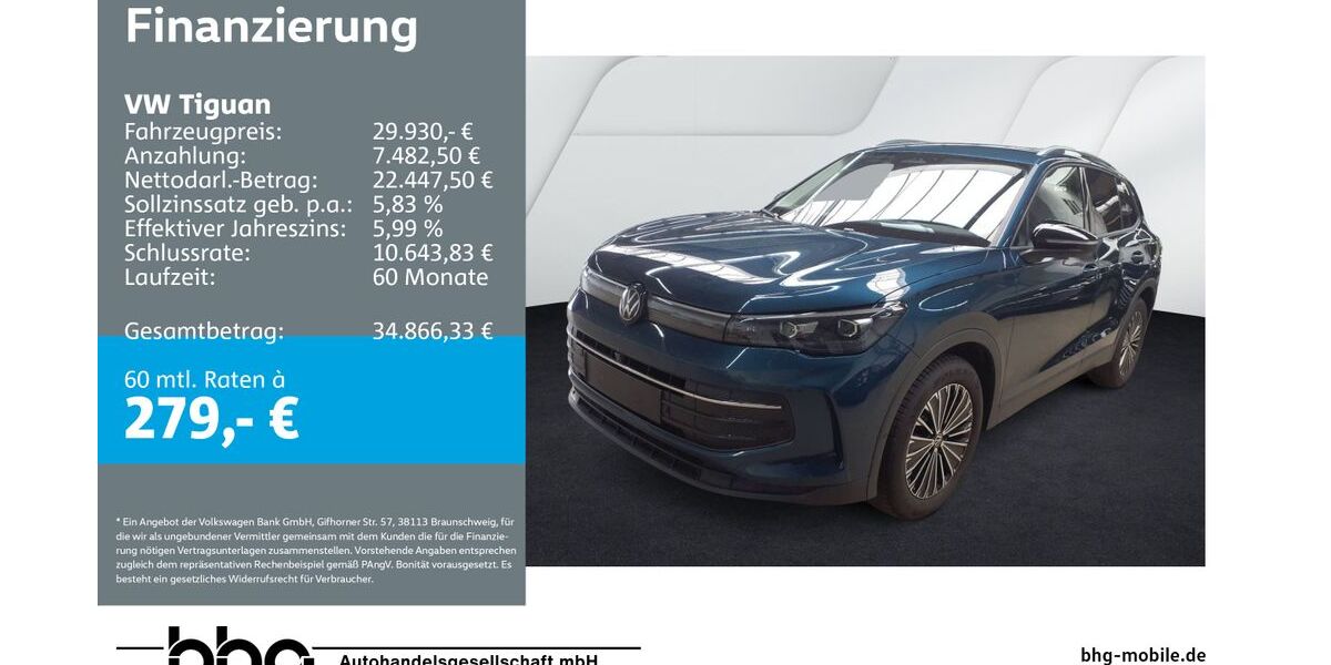 VW Tiguan 25.021 km 29.930 &euro; Bühl 77815