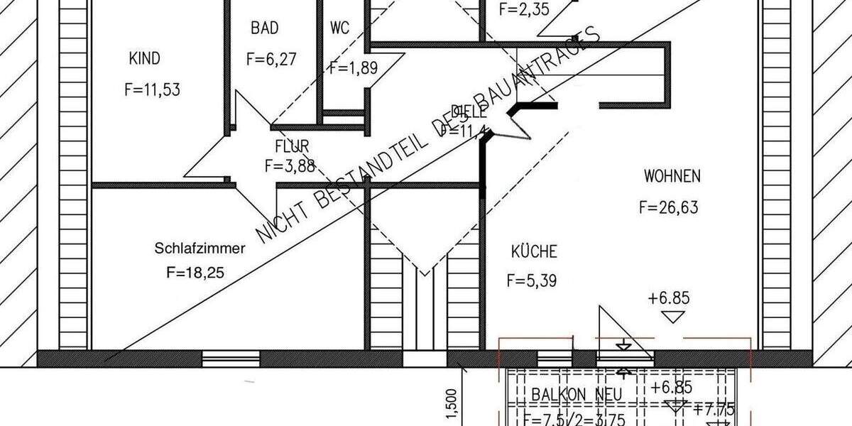 Etagenwohnung Kaufering - 3 Zimmer, 90 m&sup2;, 369.000&euro; | Angebot:25777785