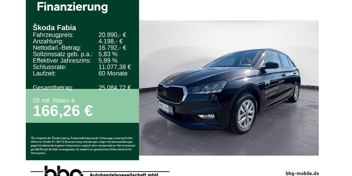 Skoda Fabia 1.472 km 20.990 &euro; Tübingen 72072