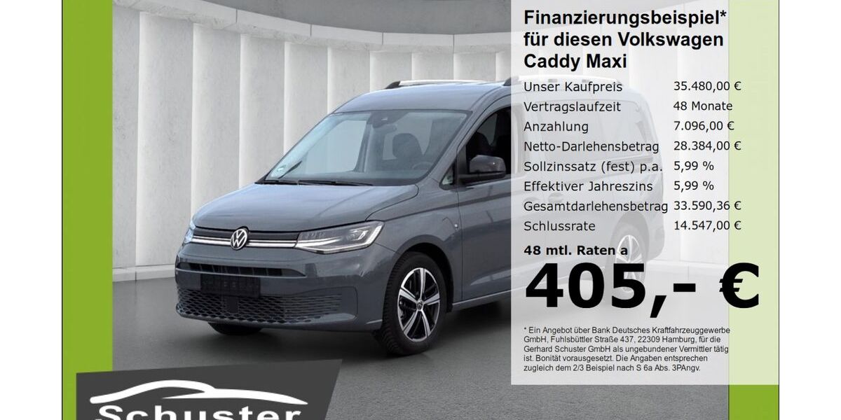 VW Caddy Maxi 9.490 km 34.980 &euro; Ruhstorf 94099