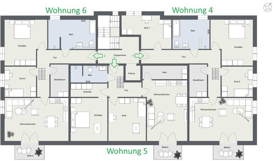 Etagenwohnung Bispingen - 4 Zimmer, 105 m&sup2;, 1.260&euro; | Angebot:24646136