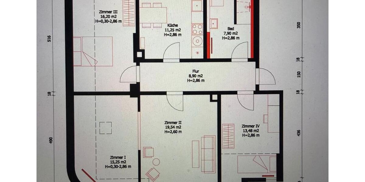 Etagenwohnung Sebnitz - 2 Zimmer, 92 m&sup2;, 783&euro; | Angebot:26623857