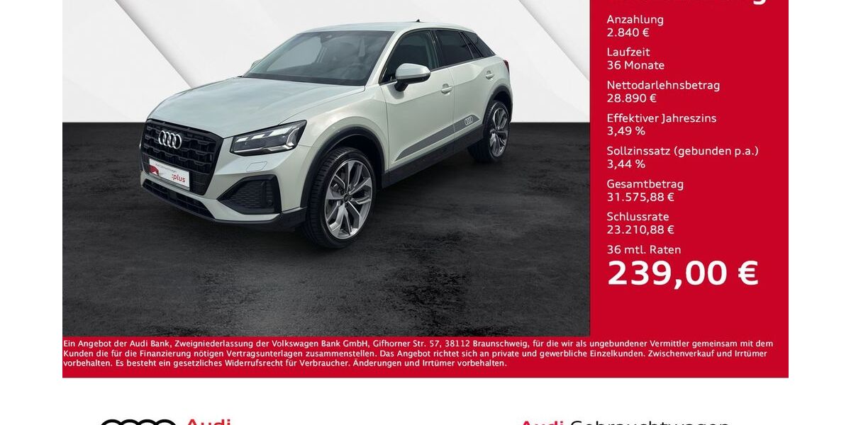 Audi Q2 4.318 km 31.730 &euro; Giessen 35394