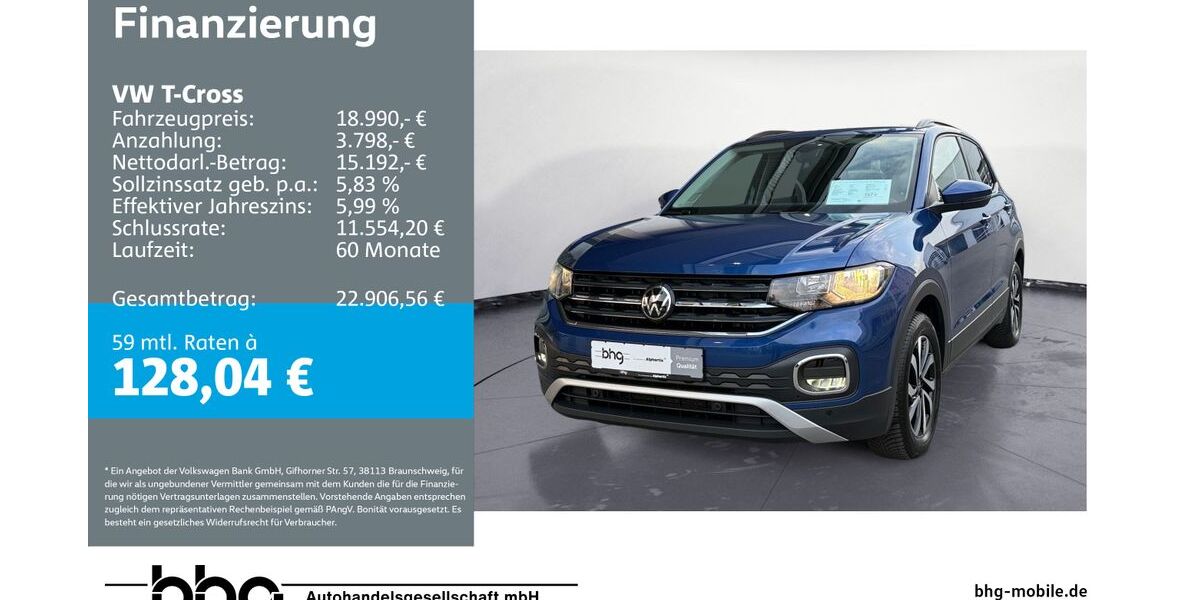 VW T-Cross 75.400 km 18.190 &euro; Metzingen 72555