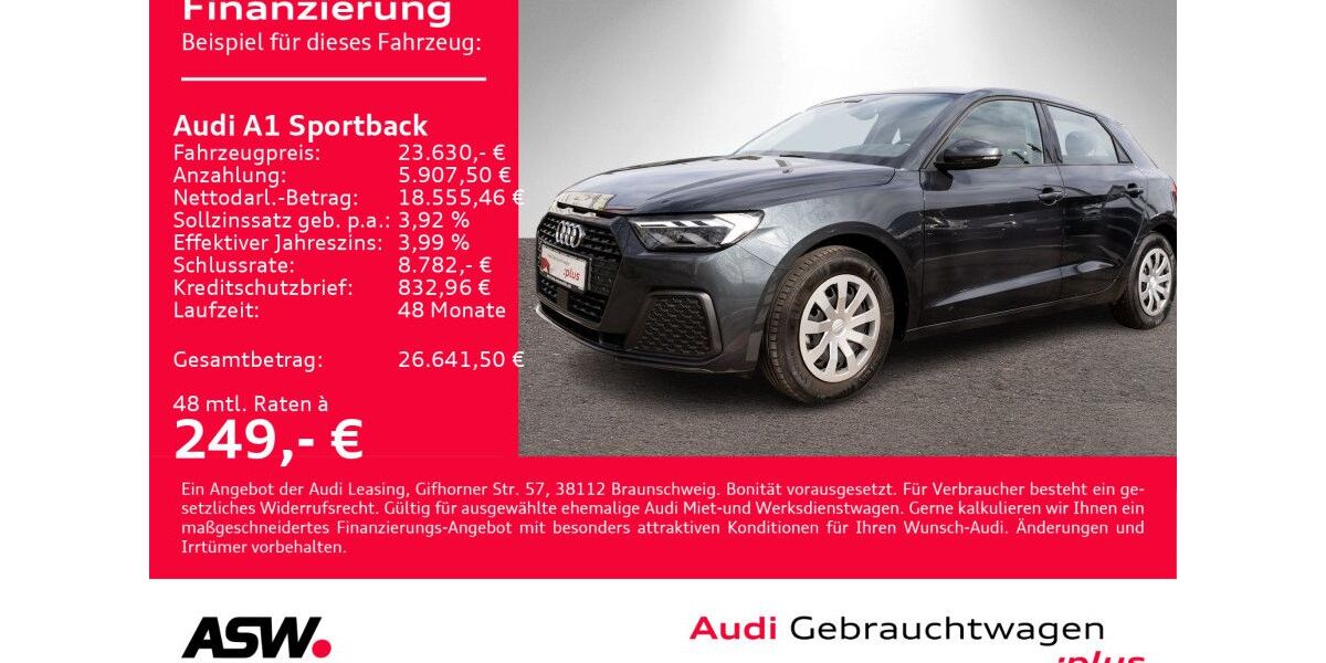 Audi A1 6.900 km 23.630 &euro; Heilbronn 74074