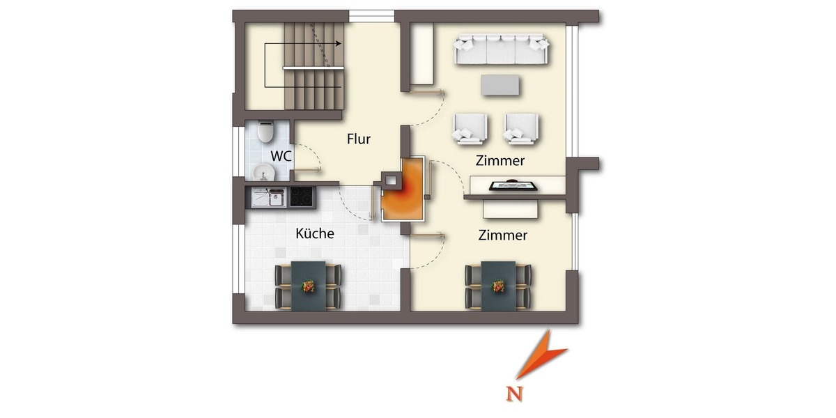 Doppelhaushälfte Balingen - 6 Zimmer, 130 m&sup2;, 1.200&euro; | Angebot:26377654
