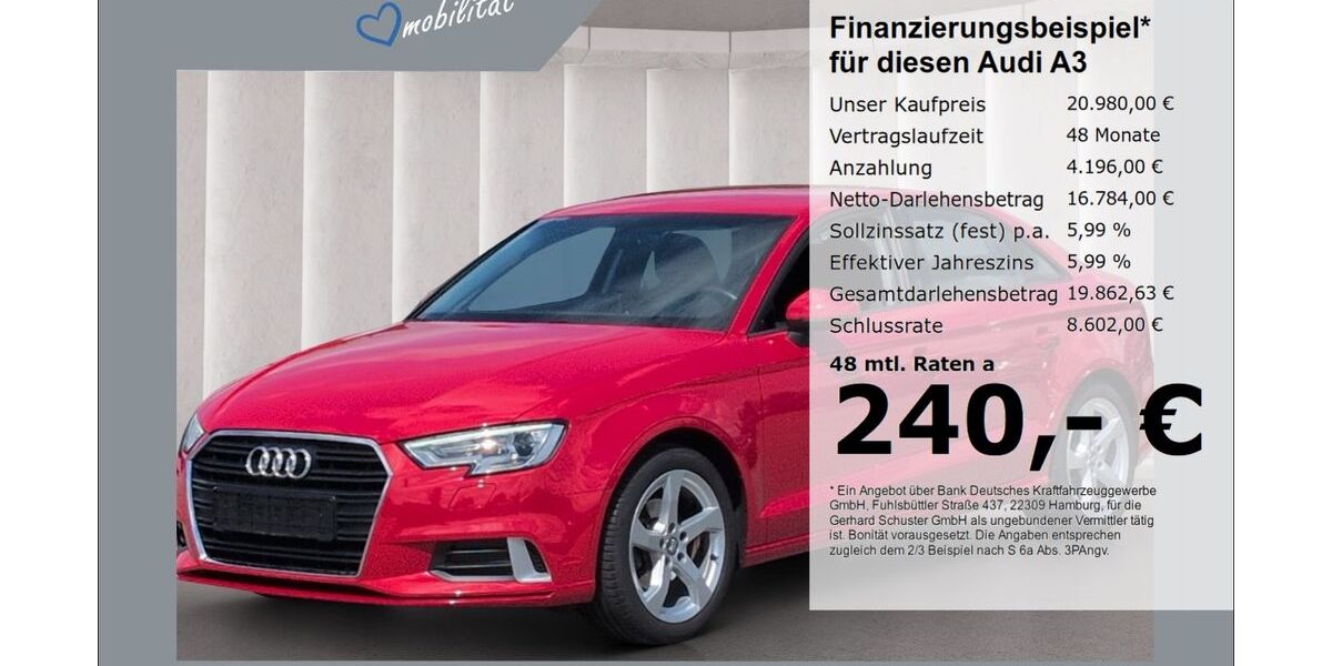 Audi A3 44.083 km 20.480 &euro; Ruhstorf 94099