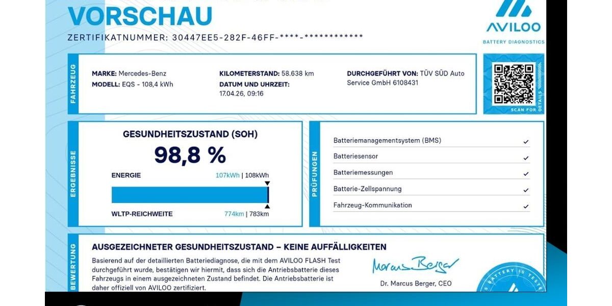 Mercedes-Benz EQS 58.640 km 64.770 &euro; Ergolding 84030