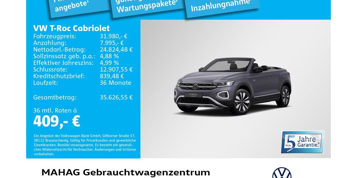 VW T-Roc 8.713 km 31.980 &euro; München 80935