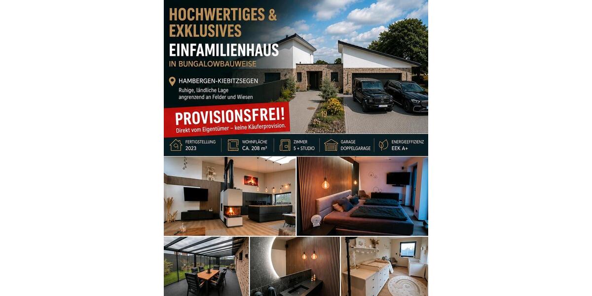 Bungalow Hambergen - 5 Zimmer, 208 m&sup2;, 649.000&euro; | Angebot:27096891