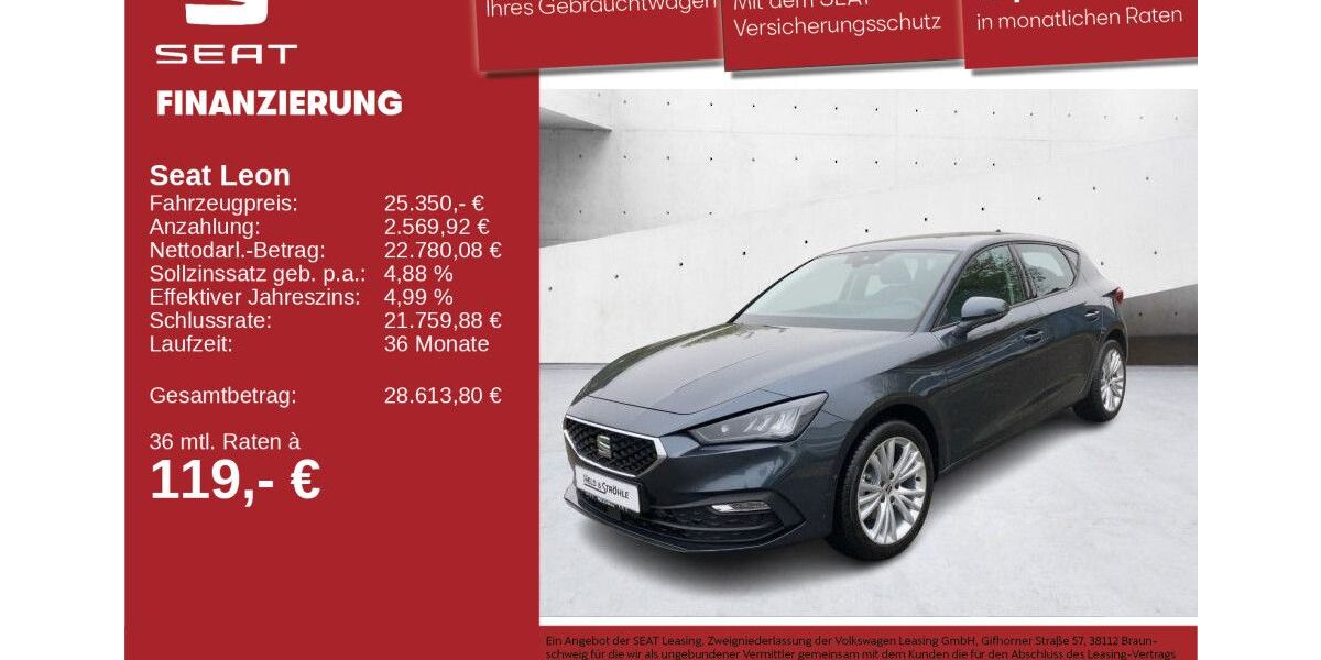 Seat Leon 12.001 km 25.350 &euro; Neu-Ulm 89231