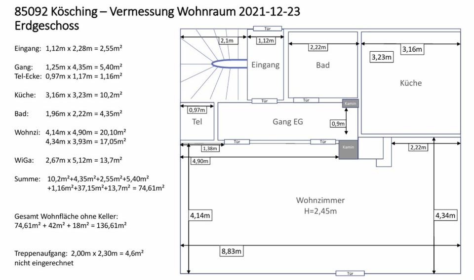 Einfamilienhaus Kösching - 5 Zimmer, 135 m&sup2;, 1.580&euro; | Angebot:25048358