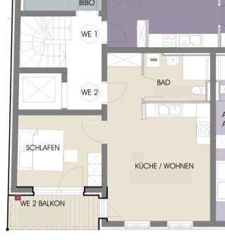 Etagenwohnung Gotha Gotha Nord - 2 Zimmer, 47 m&sup2;, 605&euro; | Angebot:26261123