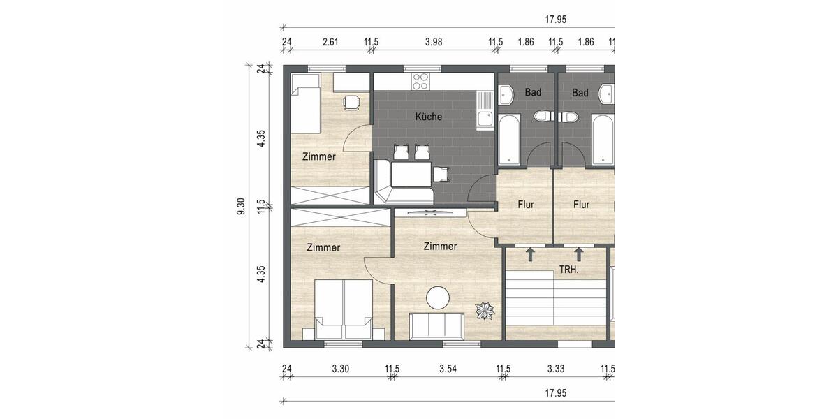 Erdgeschoßwohnung Erfurt Daberstedt - 3 Zimmer, 62 m&sup2;, 750&euro; | Angebot:25576409