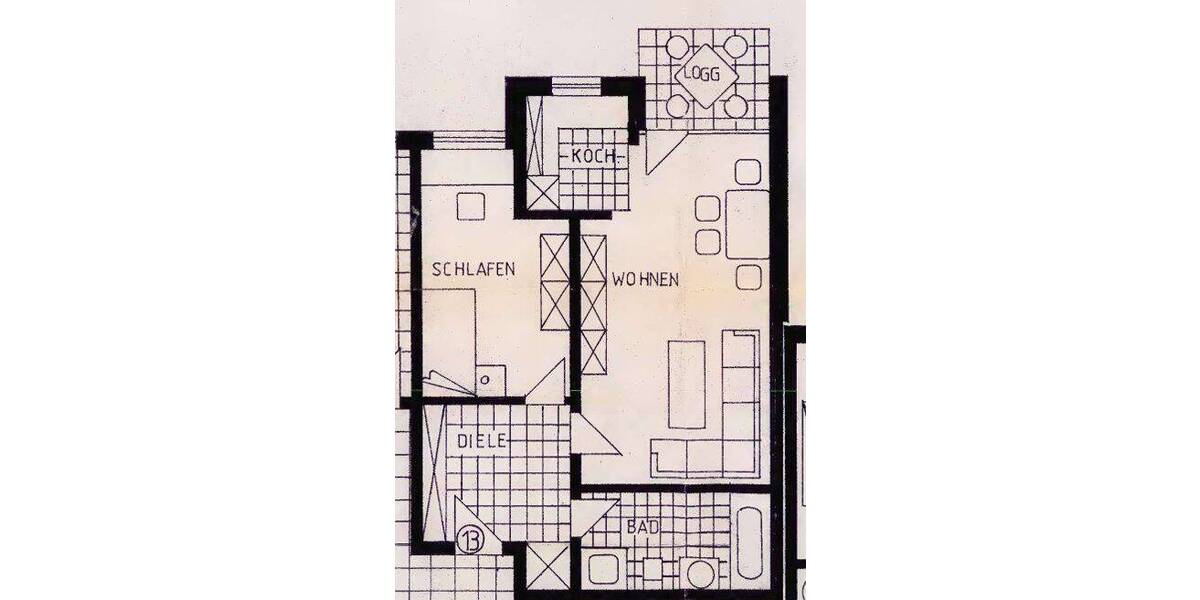 Etagenwohnung Tönisvorst St. Tönis - 2 Zimmer, 60 m&sup2;, 184.000&euro; | Angebot:26155152