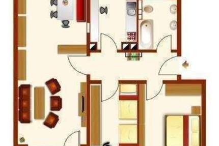 Stadtwohnung mit zwei Balkons-Besichtigung 28.10.2025 3 zimmer