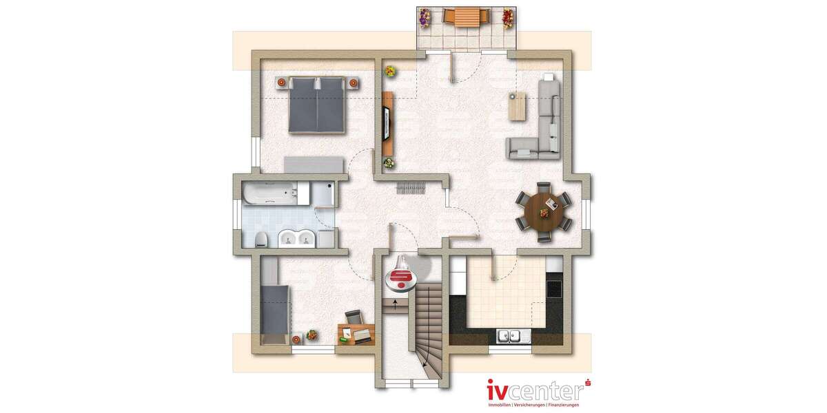 Etagenwohnung Überherrn - 3 Zimmer, 91 m&sup2;, 160.000&euro; | Angebot:24226180