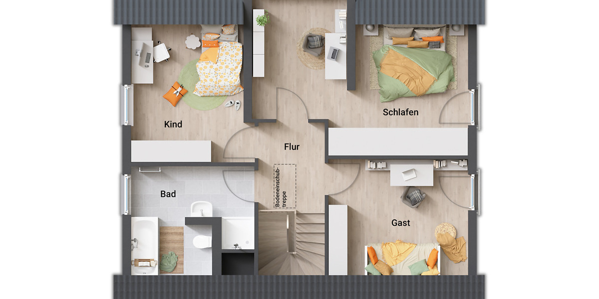 Einfamilienhaus Nessetal-Hochheim Hochheim - 5 Zimmer, 130 m&sup2;, 351.385&euro; | Angebot:25916853
