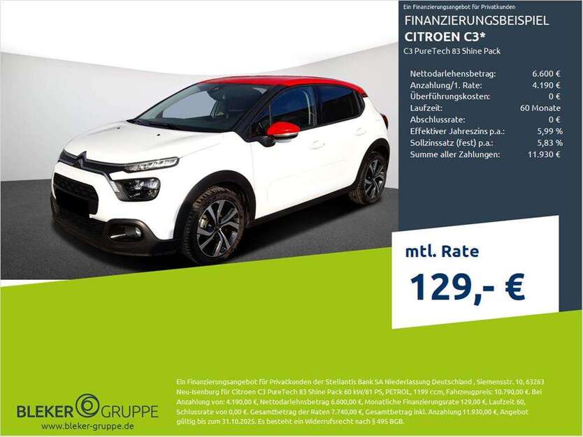 Citroen C3 19.778 km 10.790 € Borken 46325