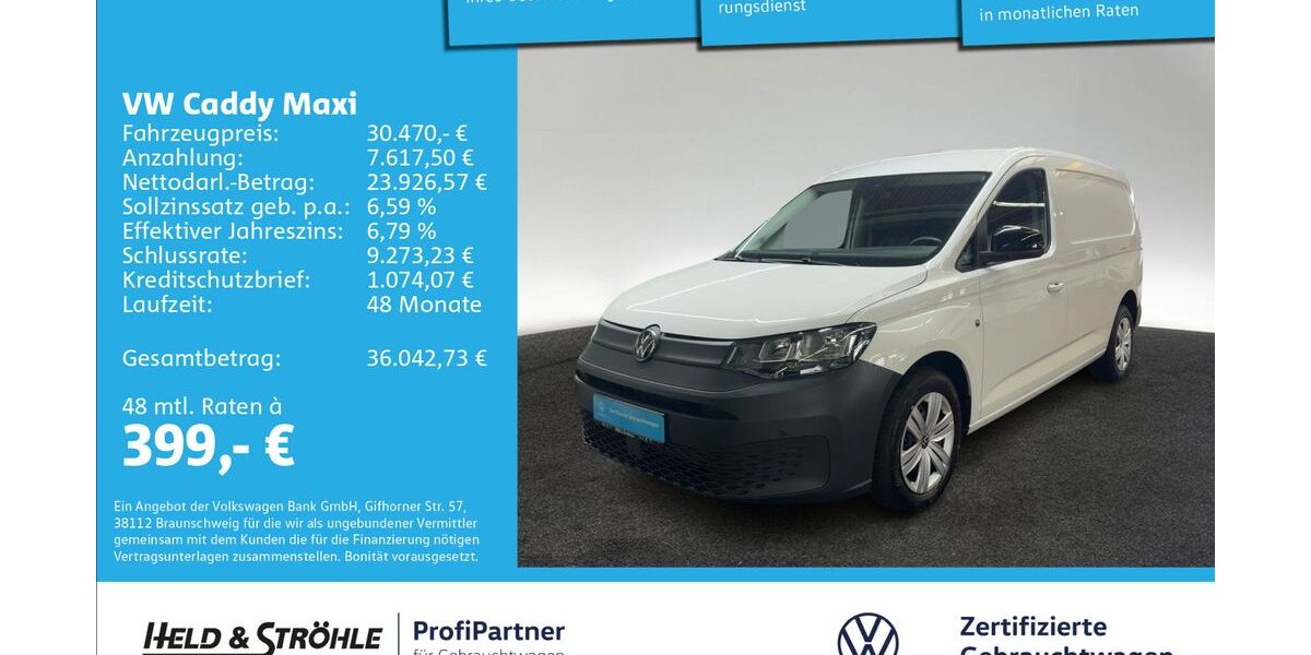 VW Caddy Maxi 19.628 km 29.960 &euro; Ulm 89079