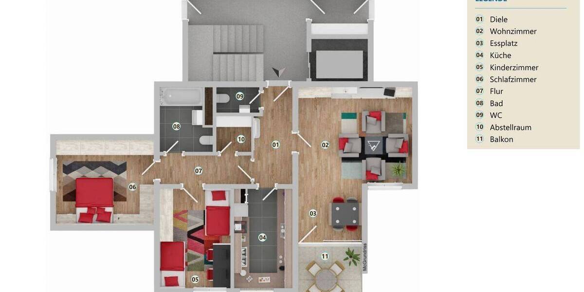 Etagenwohnung Coburg - 3 Zimmer, 82 m&sup2;, 219.000&euro; | Angebot:26696739