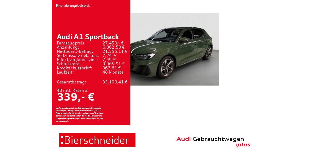 Audi A1 7.128 km 27.450 &euro; Aalen 73431