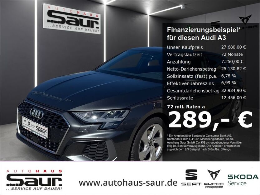 Audi A3 39.300 km 27.680 € Ulm 89077