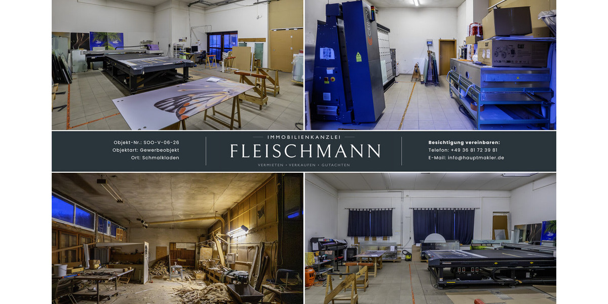 Gewerbeimmobilie mit PV-Potenzial – Hallenflächen, Infrastruktur & Energierendite - Gewerbeobjekt Schmalkalden | Angebot:25747161