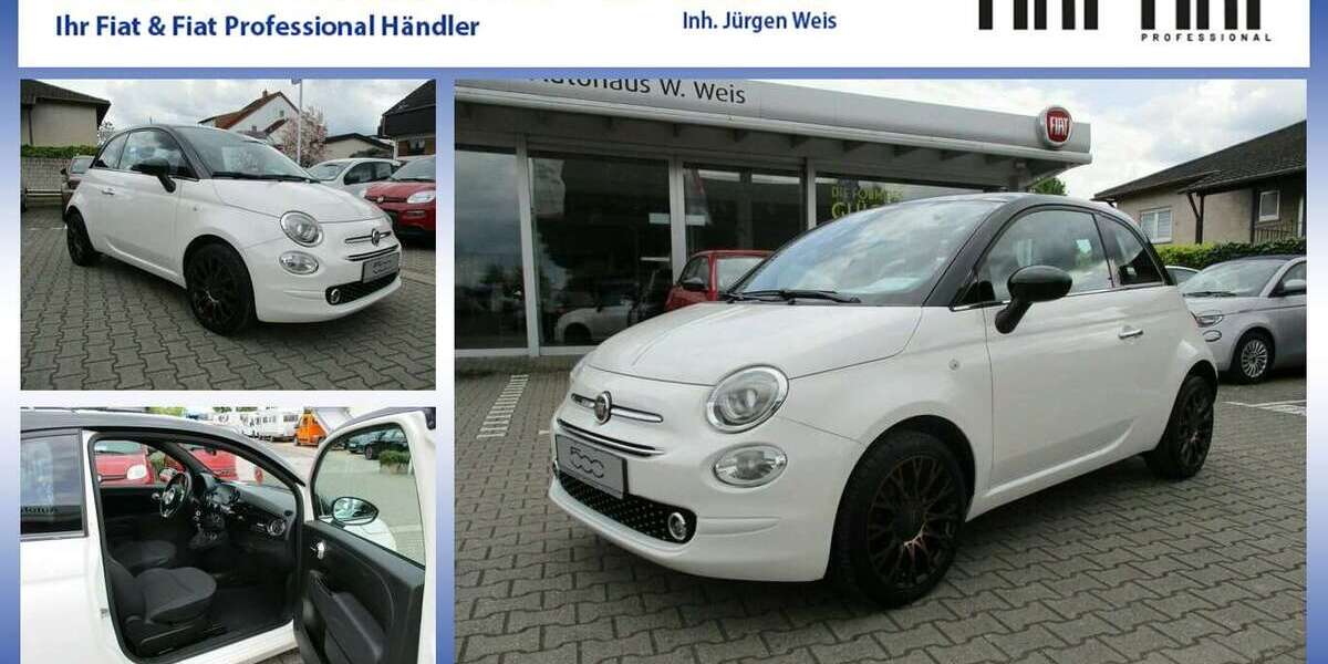 Fiat 500 52.500 km 9.250 &euro; Gau-Algesheim 55435