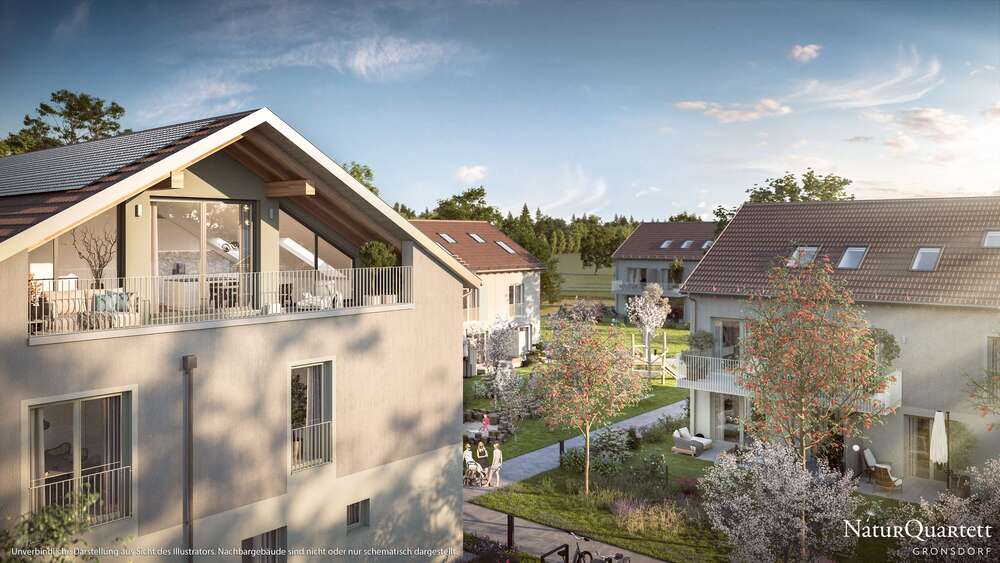 Etagenwohnung Haar Gronsdorf - 2 Zimmer, 55 m&sup2;, 429.000&euro; | Angebot:27112040